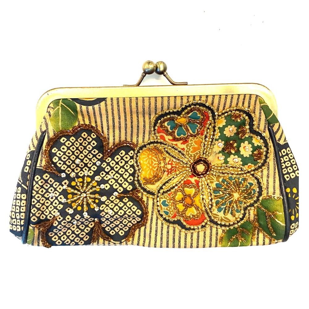 Vintage and sequin clutch